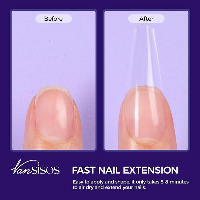 Acrylic Nail Kit Starter: Clear Acrylic Powder and Liquid Set Professional Nail Kit Acrylic Set with Nail Brush Nail Forms for Beginners Nail Art Designs Home DIY