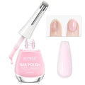 Sheer Nail Polish Quick Dry，Regular Air Dry Fast Fingernail Lacquer Base Coat, Help Nail Strengthener, Hardener, Strong and Growth 0.54 fl.oz