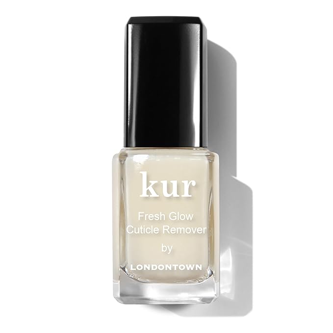 LONDONTOWN Fresh Glow Cuticle Remover - Instant Cuticle Remover Liquid - No Tool or Cutting Moisturizing Softening Nail Care for Dry, Damaged Cuticles, .40fl oz