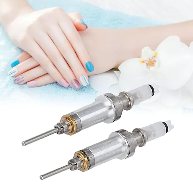 2PCS Electric Nail Drill Spindle Set, Nail Polisher Handle Professional Electronic Machine Bearing Manicure Tools for Acrylic Nail Gel Polish Remover and Nail Files