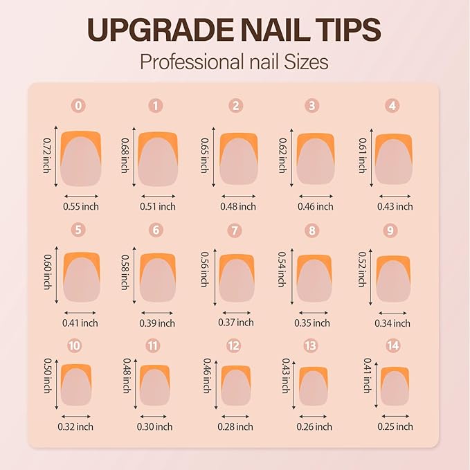 150Pcs French Gel Nail Tips, Vansiho Short Square Nail Tips, Yellow Pre-French Tips Press on Nails, Soak Off Soft Gel Acrylic Fake Nails for Nail Art DIY 15 Sizes