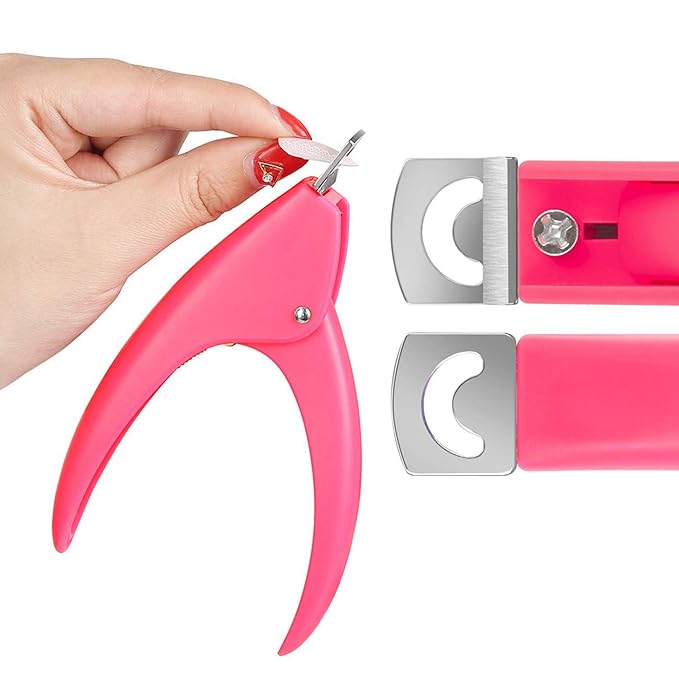 12Pcs Nail Tips Clip for Quick Building Polygel Nail Clips for Polygel Finger Nail Extension Manicure Nail Art Tool with 1Pcs False Nail Tip Trimmer