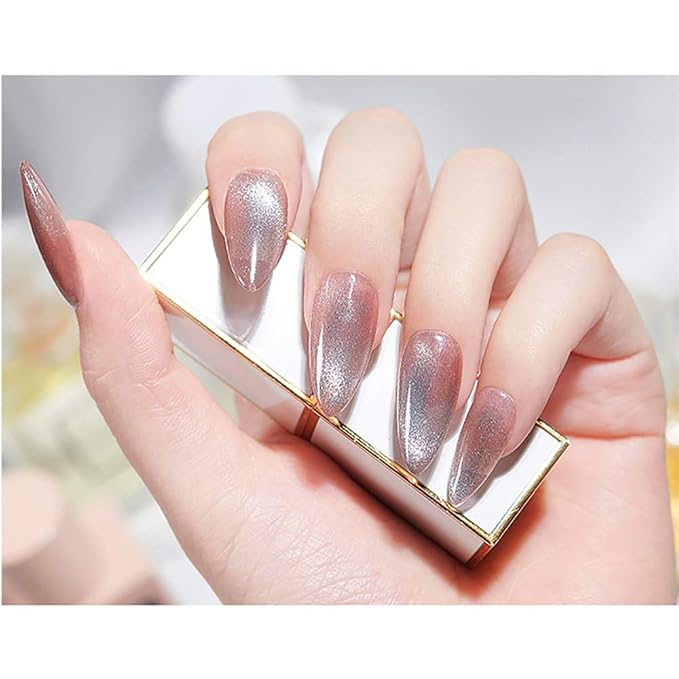 WOKOTO 6Pcs Dual-Ended Nail Magnet Pen For Gel Nail Polish 3D Cat Eye Painting Flower Nail Art Magnetic Stick Manicure DIY Tools