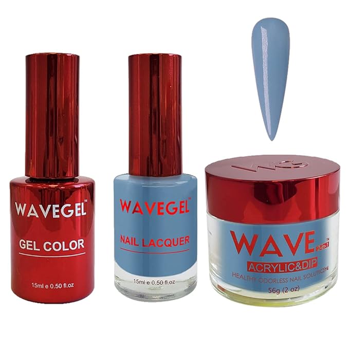WAVEGEL Soak-Off Gel, Nail Lacquer & Acrylic/Dip Powder Matching Set - Queen Collection - #042 Fairytale