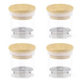 Diakey 4 Pack Acrylic Nail Brush Cleaner Dappen Dish with Lid, Mesh Layered Nail Art Brush Monomer Liquid Wash Cup Glass Removal Jar for Sequins Glitter Powder, 2.2in High