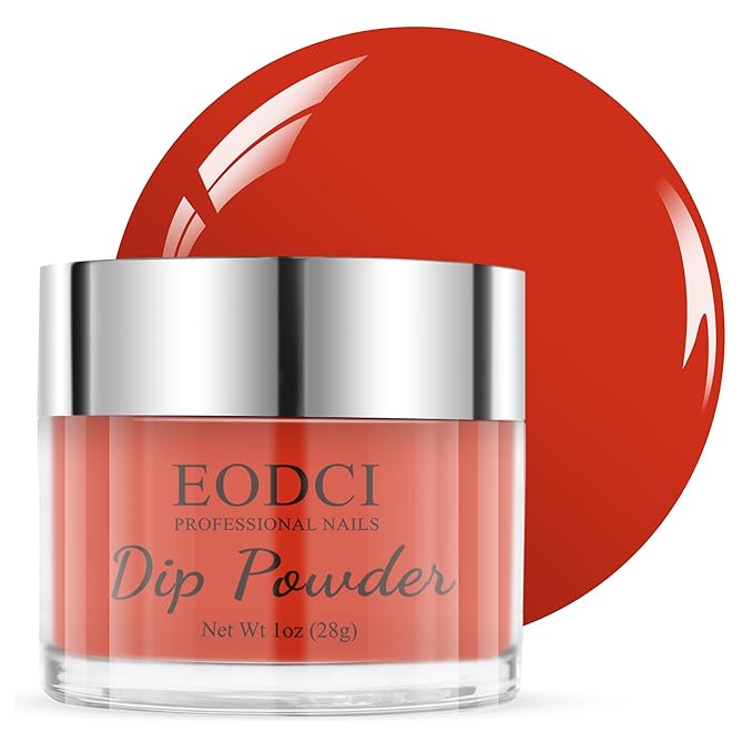 Dip Powder French Collection Nail Art Starter Manicure Salon DIY at Home, Odor-Free & Long-Lasting, Christmas Red Dip Powder, 28g