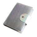 50 Slots Image Stamper Plate Collection Nail Art Stamp Plate Stamping Plates Cases Stamp Nail Template Organzier for 6.0x12.0cm and 9.5X14.5CM Nail Art Plates(Laser Silver)