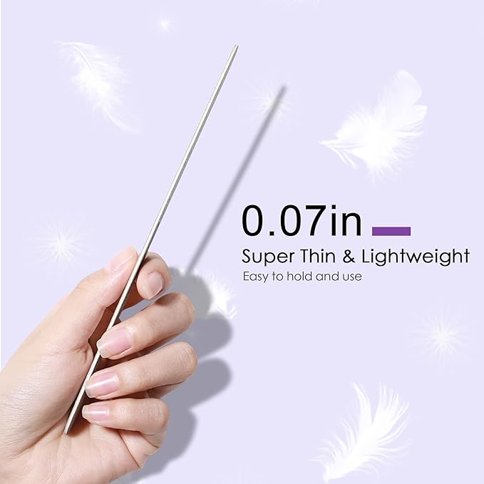 Canvalite Nail File Large Emery Boards for Nails 100/180 Grit Nail Files for Natural Nails Manicure Pedicure Tool for Home and Salon Use 12PCS, Black