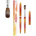 Acrylic Nail Brush Size 12, 100% Pure Kolinsky Nail Art Brushes for Acrylic Application, Sturdy Handle Oval Shaped Acrylic Powder Nail Design Tools for Professional Manicure DIY