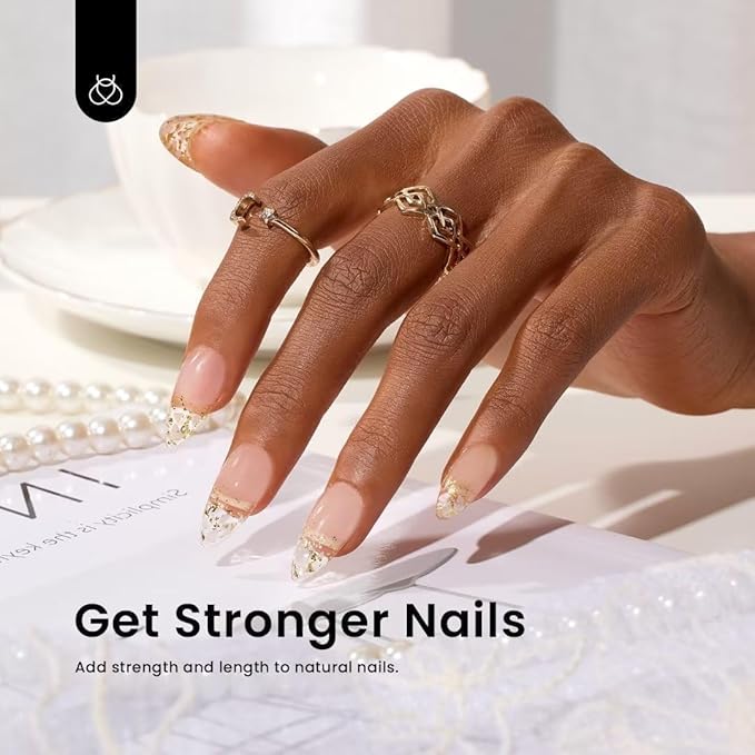 Beetles Hard Gel 10 in 1 Large Capacity 60g Clear Scuplted Gel for Nail Extension Sculpting & Overlays Building High Hardness with Nail Accessories for Pro Salon Use LED & UV Lamp Needed