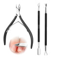 Cuticle Trimmer Cuticle Nippers,Professional Cuticle Remover Tool Kit，Stainless Steel Manicure Tools for Nail Care and Dead Skin Removal(Black)