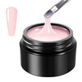 MEFA Builder Gel for Nails, Milky Rose, UV Gel for Nail Extension and Sculpting, Strengthening Nail Art Manicure UV Builder for Nail Salons, 15g