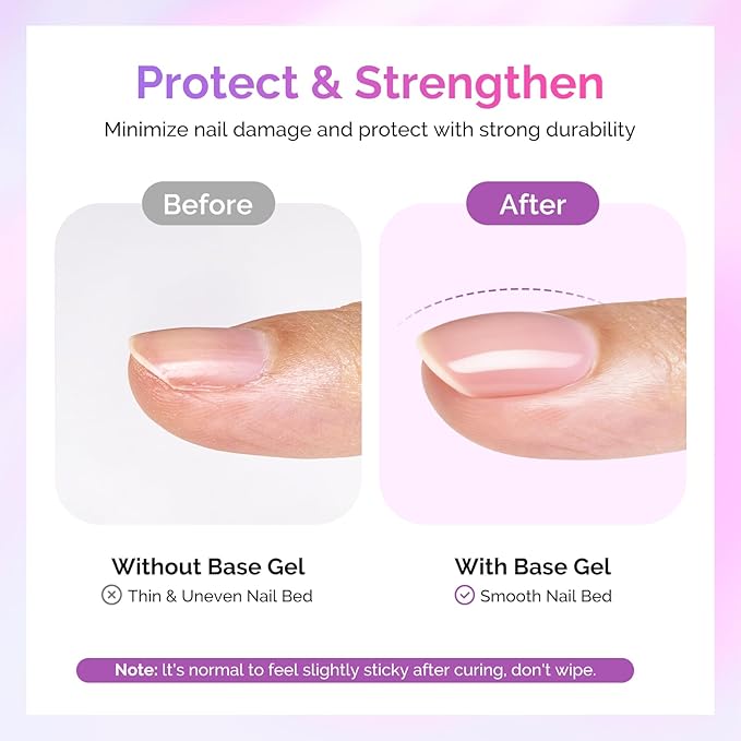 MelodySusie 15ML Clear Peel Off Gel Base Coat for Gel Nail Polish, Upgraded Formula Long-Lasting Soak Off-Free Easy Removal without Damage,stronger adhesion,essential for Home DIY and Nail Salon
