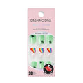 Dashing Diva Magic Press Nail Set - Over The Rainbow - Medium Square Press On Nails - Long Lasting Gel - Lasts Up to 10 Days - St Patrick's Day Gel Set - 4-Piece Manicure Kit with 30 Nails