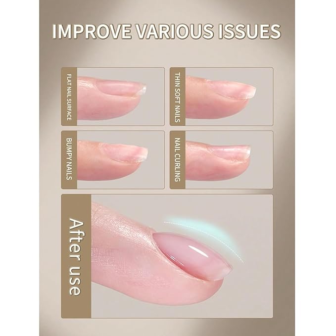 Xeijayi Clear Builder Gel for Nails 15ml – Soak-Off UV/LED – Strengthening “Builder in a Bottle” – Nail Extension & Overlay – Self-Leveling, Quick Cure, Chip-Resistant, Professional Gel (3, 15 ml)