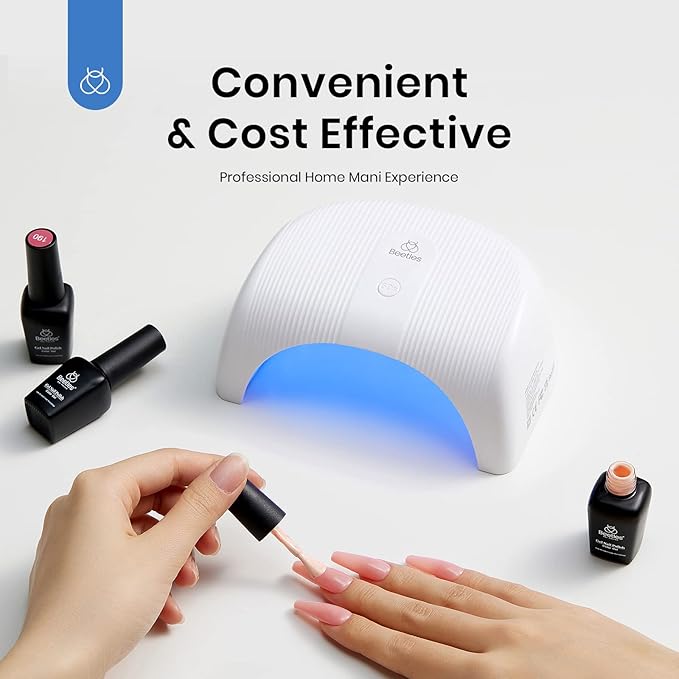Beetles Liner Gel Polish with Curing Lamp 36W U V Nail Lamp, 20 Colors Liner Gel Polish Set with Fast Drying Compact LED Nail Dryer