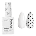 Beetles White Gel Polish - Hema-Free French Gel Nail Polish High Gloss Spring Colors Soak Off Pure White Rhythm Nail Polish Nail Art Manicure Salon White Color Bottle