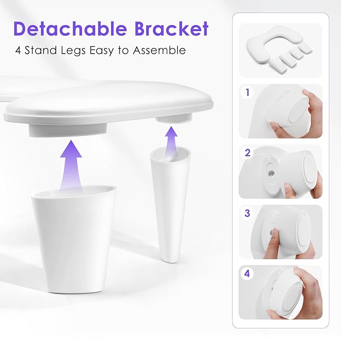 Arm Rest for Nails Tech: U-Shaped Manicure Nail Arm Rest Stand Big White Armrest Microfiber PU Leather Hand Rest Pillow for Acrylic Nail Cushion