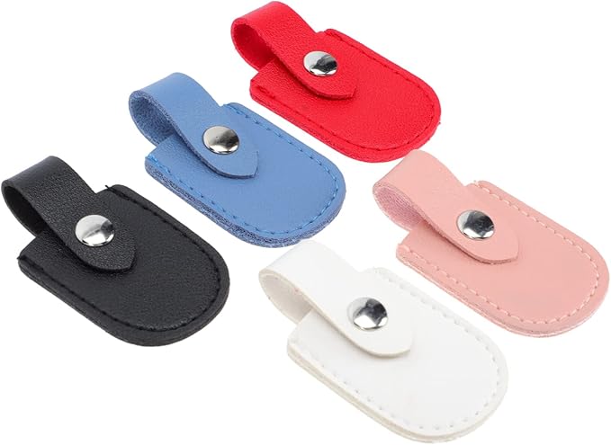 minkissy 15pcs Cuticle Nipper Protective Cover Pu Nail Clippers for Nail Salon Use Manicure Nipper Cases Mixed Colors