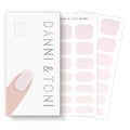 DANNI & TONI Semi Cured Gel Nail Strips Light Pink Gel Nail Wraps Gift for Woman |Misty Pearl
