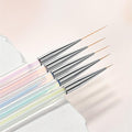 GAOY 5Pcs Nail Art Liner Brushes, Professional Painting Art Pen Set, Nail Design Tools for French Liner, Thin Details and Fine Drawing