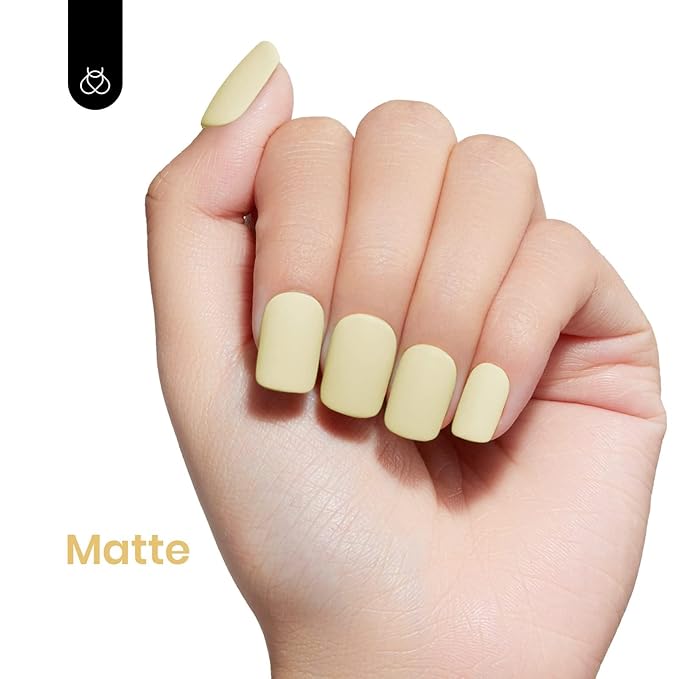 Beetles Yellow Gel Polish - Lemon Cheese 15ML/0.51Fl Oz, Pastel Yellow Gel Nail Polish, Soak Off UV LED Lamp Pastel Nails Art, Long-Lasting Manicure Salon DIY Home Easter Spring Nails - Gifts for Her