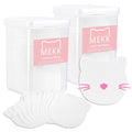 MEKK 400PCS Lint Free Nail Wipes for Nail Polish Remover,Cat Shape Eyelash Extension Glue Wipes,Super Absorbent Soft Non-Woven Acetone Gel Nails Wipes Dry Wipes for Nail Prep(White)