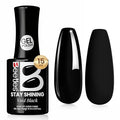 Beetles Black Gel Polish - VoidBlack 15ML/0.51Fl Oz, Black Gel Nail Polish, Same Color Same Bottle STAY SHINING, Soak Off UV LED Lamp Classic Nails Art, Manicure Salon DIY Home Nails