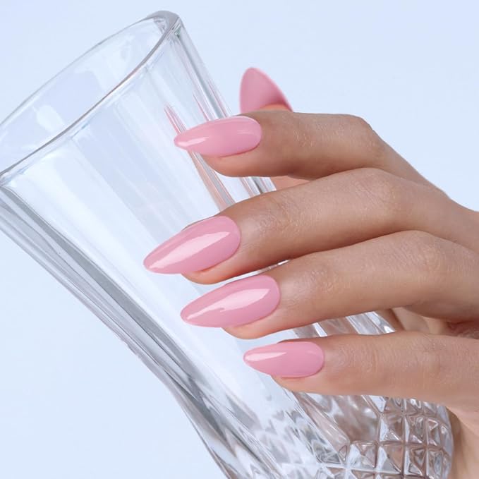 Imtiti Baby pink Gel Nail Polish, 1 Pcs 0.5 fl oz Light Pink gel nail polish Color Soak Off Gel Polish Nail Art Manicure Salon DIY Nail Lamp Gel Nail Design Christmas Decoration