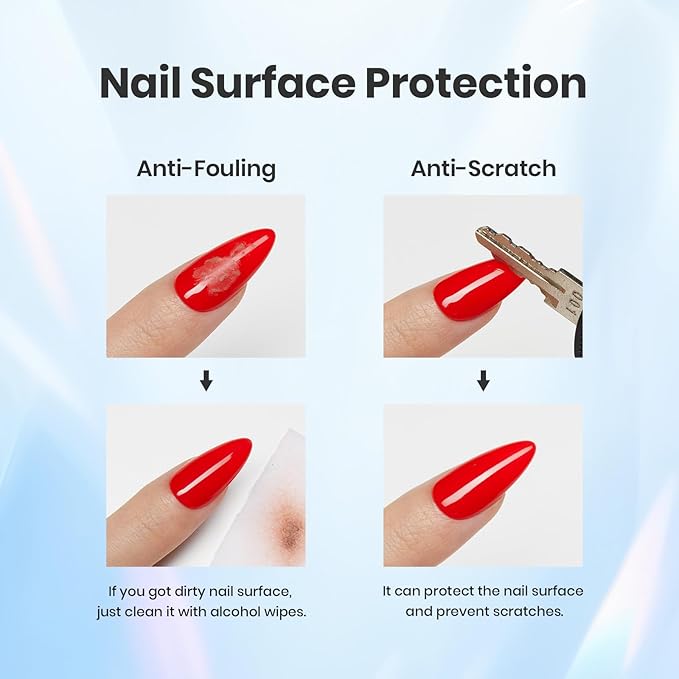 Beetles 4Pcs Top Coat and Base Coat Gel with Nail Dehydrator and Primer Set Acid-Free Hema-Free Nail Bond for Gel Polish Acrylic Nails, Long-Lasting for Professional Manicure Prep Kit