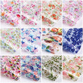 Nail Art Spring Flower Stickers Holographic DIY Wraps Transfer Foil Manicure Decoration Tips 10 Sheets