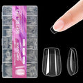 Extra Short Coffin Clear Nail Tips 600pcs Full Cover Soft Acrylic Press For Nail Kit Women Home DIY Fake Nails for Nail Extension 12 Size
