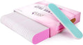 25PCS Mini Size PANA Professional Double Sided Nail Files - Pink&Teal, 100/180 Grit - Emery Board Nail Buffering File Manicure Pedicure Nail Polisher Washable