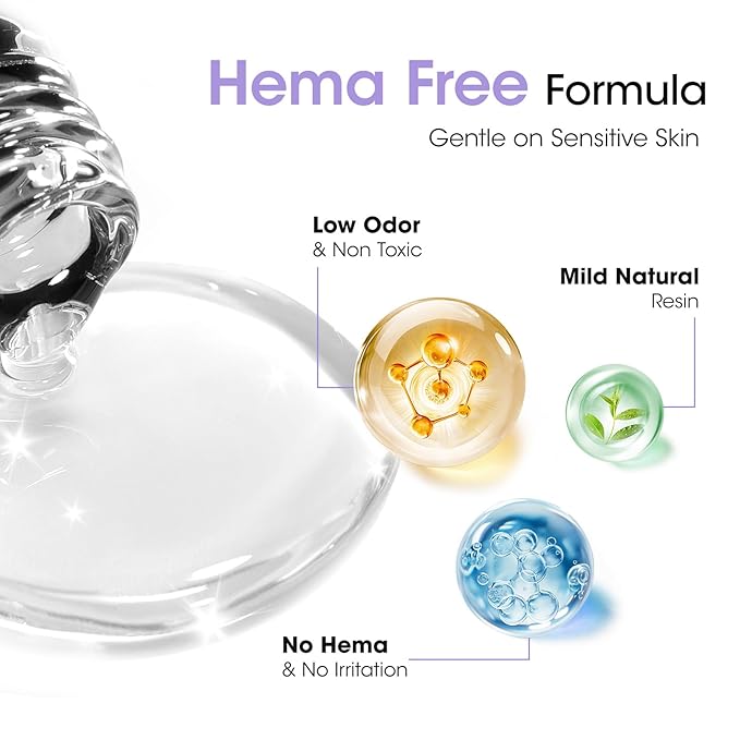 GELLEN 20ml Gel Base and Top Coat, Hema-Free Glossy Top Coat and Base Coat for Gel Nail Polish, No Wipe Soak Off Curing Needed Clear Nail Polish, Easy DIY Manicure Set