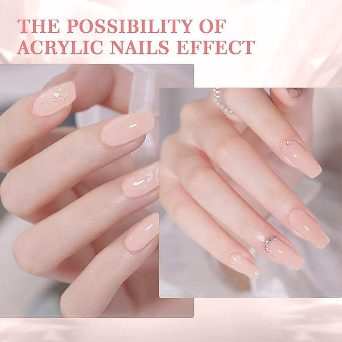 SAVILAND Nudes Acrylic Nail Powder ：5.29OZ Large Capacity Acrylic Powder for Salon Effect Acrylic Extension 3D Nail Carving French Manicure Long-Lasting No Nail Lamp Needed
