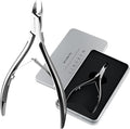Makartt Professional Cuticle Nipper: 1/2 Jaw Precision Cuticle Trimmer for Beginners & Nail Technicians, 5mm Short Blade, Rust-Resistant Stainless Steel, Salon & Detailed Nail Art Use (Titanium Black)