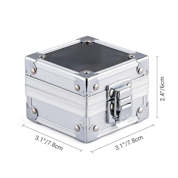 Noverlife Nail Drill Grinding Bit Holder Box, 25 Holes Professional Nail Polish Head Storage Box, Nail Tools Organizers Container, Display Storage Box Rack Manicure Tool for Salon Nail Grinding Head