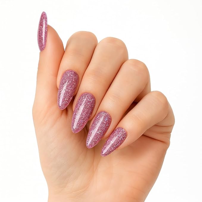 PINKMASK Easy Gel 2oz 60g- Sparkly Carmine, Professional Builder Enhancement Gel-Quick Nail Extension for Beginner DIY, Nail Strengthener-Long Lasting-Salon Quality-Thickening Solution