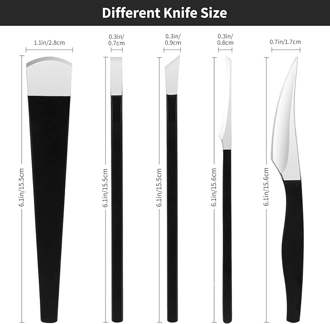 Pedicure Knife Kit, 5pcs Black Foot Dead Callus Remover Stainless Set, Professional Ingrown Toenail Steel Tools, Feet Skin Care Nail File Tool Manicure Clippers Cuticle Scraper Toe Shaver