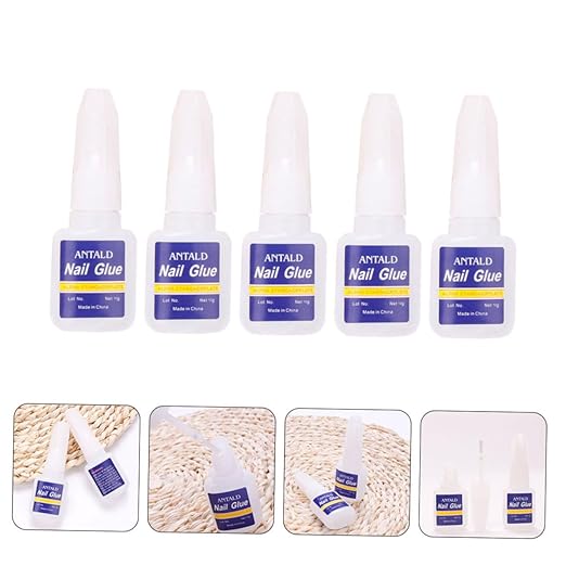 10 pcs Nail Glue Nails Press Nails Each Super Strong Adhesive False Nail Tips Repair Nail Art Decoration Skin Friendly Formula