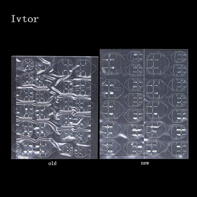 Nail Adhesive Tabs,Glue Sticker, Enlarge Dimension Ivtor Waterproof Breathable Jelly Double Sided Adhesive Tab for Fake Nails 10 Sheets…