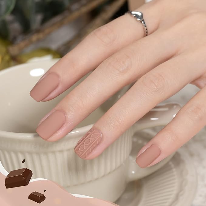 GAOY Nude Brown Gel Nail Polish, 16ml Soak Off Nautral Gel Polish for Nail Art DIY Manicure at Home, UV Light Cure Color 1505