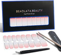 Nail Polish Strips, 32PCS Salon Quality Wraps, Long Lasting Gel Nail Stickers for Women Easy Apply& Remove (White Ray Drift)