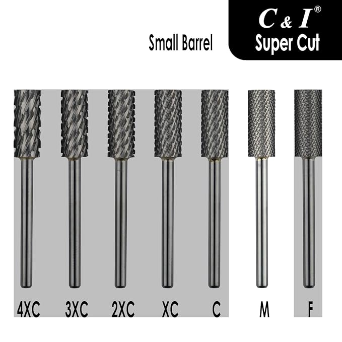Super Cut Upgrade Edition, Small Barrel Nail Drill Bit for Electric Manicure Drill Machine, Remove The Nail Gels, Acrylic Gels, or Dip Powder (Middle -M)