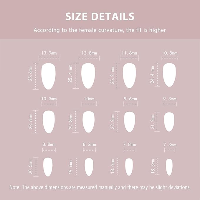 24PCS Almond Medium Press On Nails - Rose Gold Mirror Chrome & Soft Pink Ombre, High-Shine Stiletto Fake Nails for Bridal & Party Glam