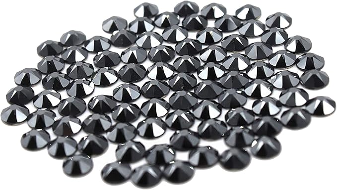 Preciosa Viva Rhinestones - No Hotfix Flatback - Jet Hemitate - SS20 (5mm) - Choose Your Quantity (144)