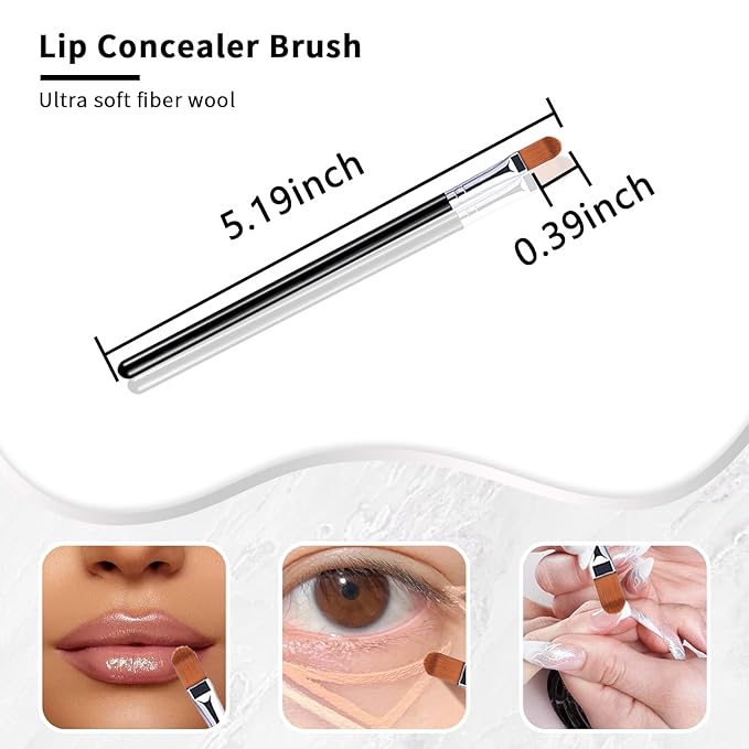 SILPECWEE 20PCS Nail Brush Set, Acrylic Nail Art Brush Ombre Brush Nail Paint Brush for Eyeshadow Eyebrows Eyeliner Makeup Nail Design Brushes Pen Manicure Tool - 132mm, Silver