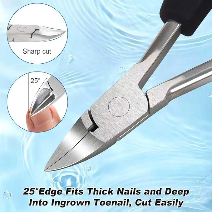 Ingrown Toenail Clippers, Professional Stainless Steel Toe Nail Clippers, Professional Toenails Trimmer for Thick Nail & Ingrown Toenails, Heavy Duty Pedicure Tools.