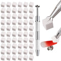 Soft Sponges with Grabbing Pen for Ombre and Aura Nail Art with Brush, Professional Manicure Nail Art Tools Accessories Supplies, 100 Pieces