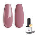 modelones Pink Gel Nail Polish, Purple Taro Deep Color Rosy Pink Polish Soak Off Pastel Nail Polish Gel Nail Art Salon Manicure Valentin 15 ML